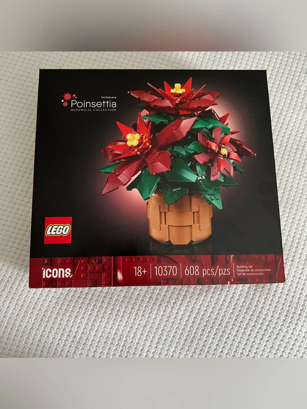 LEGO Icons Poinsettia Botanical Collection Building Set 10370